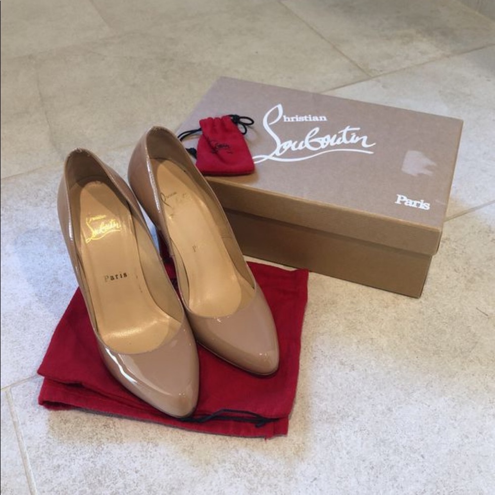 Christian Louboutin - Nude Patent Leather